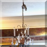 L23. 3-Light crystal chandelier
